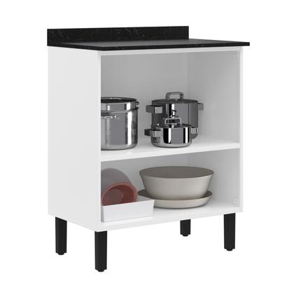 Imagem de Balcão Cozinha em Aço 2 Portas 70cm com Tampo Florença Itatiaia