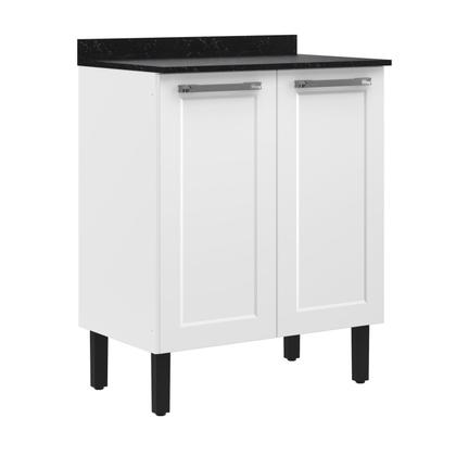 Imagem de Balcão Cozinha em Aço 2 Portas 70cm com Tampo Florença Itatiaia