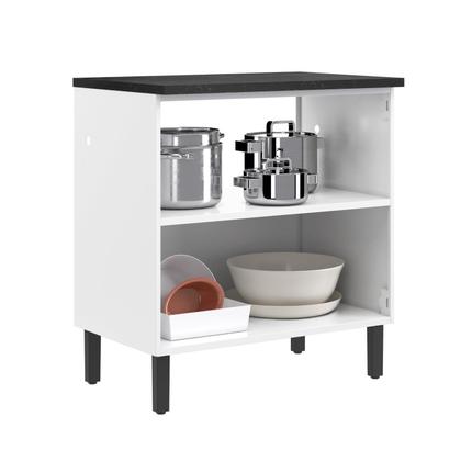 Imagem de Balcão Cozinha em Aço 2 Portas 80cm com Tampo New Premium Itatiaia