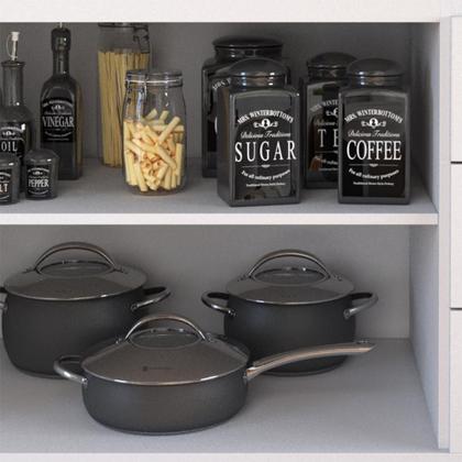 Imagem de Balcão Cozinha em Mdp Para Cooktop 1,20m 5 Bocas 2 Portas E 3 Gavetas Turim Lojas Movelove