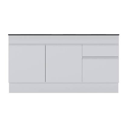 Imagem de Balcão Cozinha Gabinete Pia 150cm com Rodapé  3 Portas 1 Gaveta Veneza Multimóveis V2107