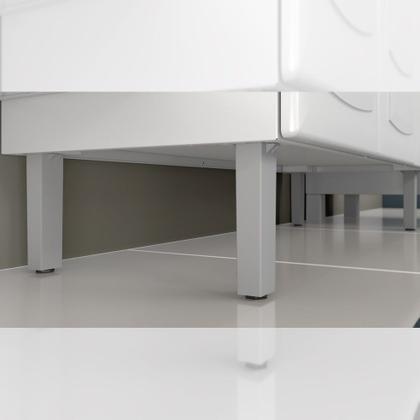 Imagem de Balcão Cozinha Itatiaia Luce 3 Portas 2 Gavetas Branco IG3G2-105