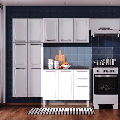 Imagem de Balcão Cozinha Itatiaia Luce 3 Portas 2 Gavetas Branco IG3G2-105