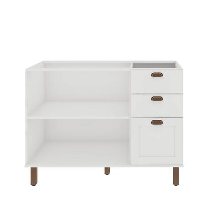 Imagem de Balcão Cozinha Modulada 120cm C/ 2 Portas e 3 Gavetas MDF