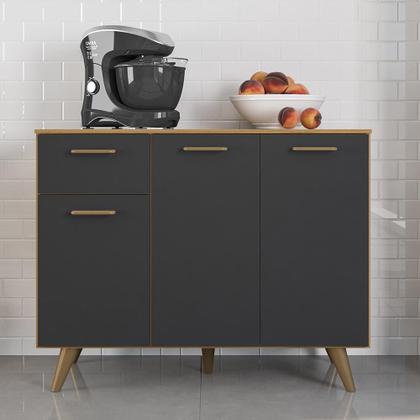 Imagem de Balcão Cozinha Olinda com Tampo e 3 portas e 1 Gaveta