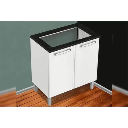Imagem de Balcão Cozinha p/Cooktop Evidence 7174 c/ 2 Portas Branco - Bertolini