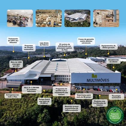 Imagem de Balcão Cozinha para Cooktop 70 cm 1 Porta 1 Gaveta Veneza GB Multimóveis Preto