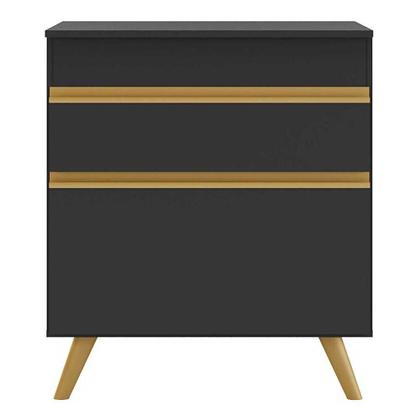 Imagem de Balcão Cozinha para Cooktop 70 cm 1 Porta 1 Gaveta Veneza GB Multimóveis Preto