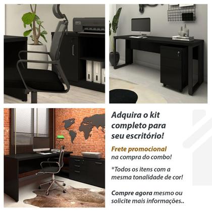 Imagem de Balcão de Atendimento Reto 150 cm Recepção Baixo F5 Office
