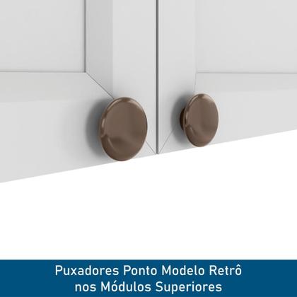 Imagem de Balcão de Canto Reto 1 Porta com Tampo Unna Yescasa Branco