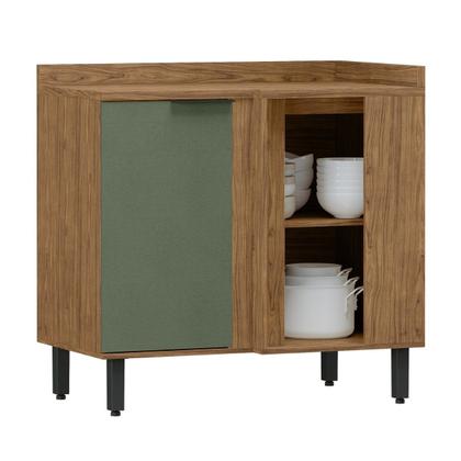 Imagem de Balcão de Canto Reto Módulo de Cozinha 1 Porta - Toscana