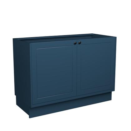Imagem de Balcão de Cozinha 2 Portas 100% MDF 120cm sem Tampo Sevilha Herval Azul/Órion