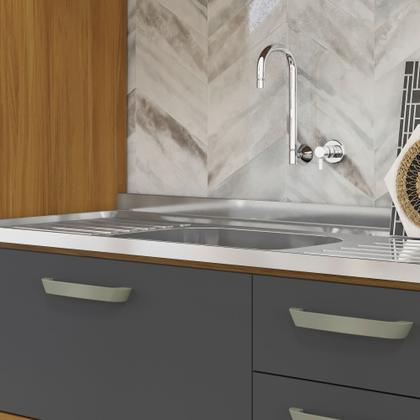 Imagem de Balcão de Cozinha 2 Portas 3 Gavetas 120cm Princesa 100% Mdf