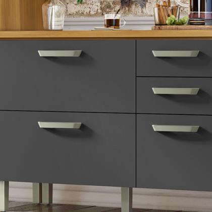 Imagem de Balcão de Cozinha 2 Portas 3 Gavetas 120cm Princesa 100% Mdf