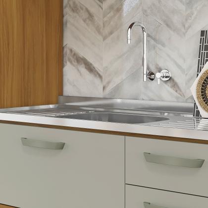 Imagem de Balcão de Cozinha 2 Portas 3 Gavetas 120cm Princesa 100% Mdf