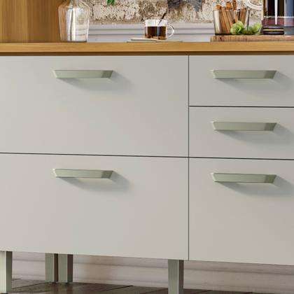 Imagem de Balcão de Cozinha 2 Portas 3 Gavetas 120cm Princesa 100% Mdf