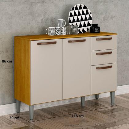 Imagem de Balcão de Cozinha 3 Portas 2 Gavetas Maísa