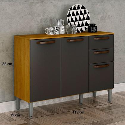 Imagem de Balcão de Cozinha 3 Portas 2 Gavetas Maísa