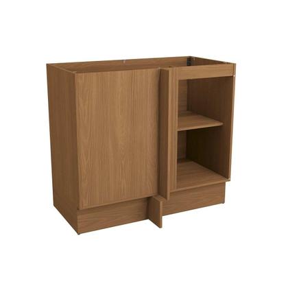 Imagem de Balcão de Cozinha Canto Reto Vibra T626 c/ 1 Porta s/ Tampo 98cm Canela Lacca - Kappesberg