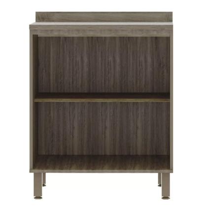 Imagem de Balcão de Cozinha com Tampo 70 cm 2 Portas 1 Prateleira Sara Luciane Móveis