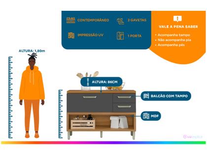 Imagem de Balcão de Cozinha com Tampo Cozinhas Nesher