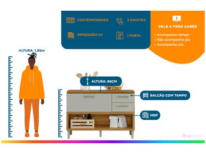 Imagem de Balcão de Cozinha com Tampo Cozinhas Nesher