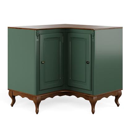 Imagem de Balcão de Cozinha de Madeira Hannover de Canto com 2 Portas - M560707