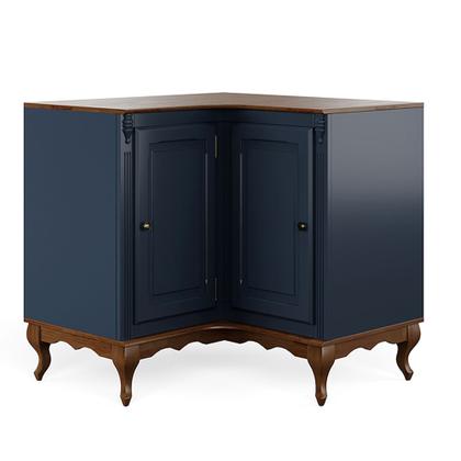 Imagem de Balcão de Cozinha de Madeira Hannover de Canto com 2 Portas - M560707