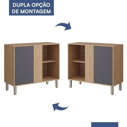 Imagem de Balcão de Cozinha Divina Esplêndida Canto Reto 92cm com Tampo MDF - MGM
