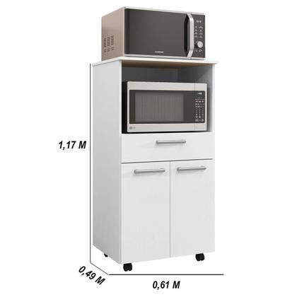 Imagem de Balcão de Cozinha Duplo Forno 2 Portas e 1 Gaveta Duetto