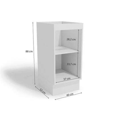 Imagem de Balcão de Cozinha Maxxi G741 1 Porta s/ Tampo Nogal - Kappesberg