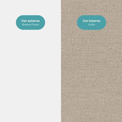 Imagem de Balcão de Cozinha Miami 1200mm 2 Portas 3 Gavetas Com Tampo Carraro Branco