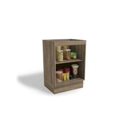 Imagem de Balcão de Cozinha Modulado Maxxi G742 p/Cooktop 1 Porta c/Tampo 60cm Nogal/Nogal - Kappesberg