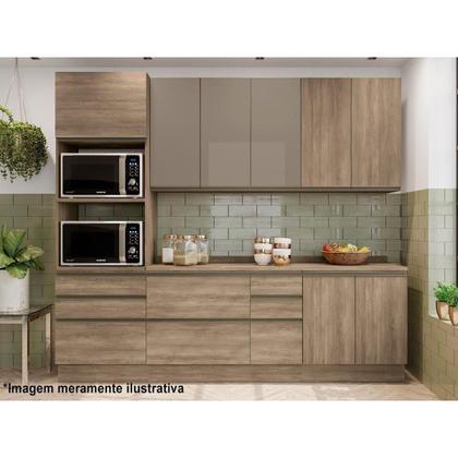 Imagem de Balcão de Cozinha Modulado Maxxi G744 c/ 2 Portas s/ Tampo 80cm Canela - Kappesberg