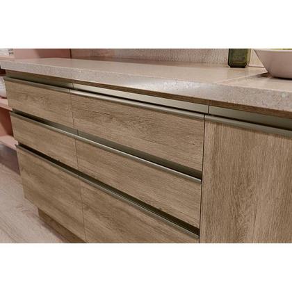 Imagem de Balcão de Cozinha Modulado Maxxi G746 1 Porta e 4 Gavetas s/ Tampo 120cm Canela - Kappesberg