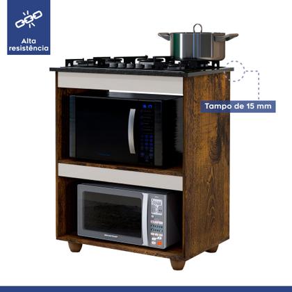 Imagem de Balcão de Cozinha para Cooktop 5 Bocas Turim Kaiki