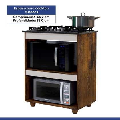 Imagem de Balcão de Cozinha para Cooktop 5 Bocas Turim Kaiki