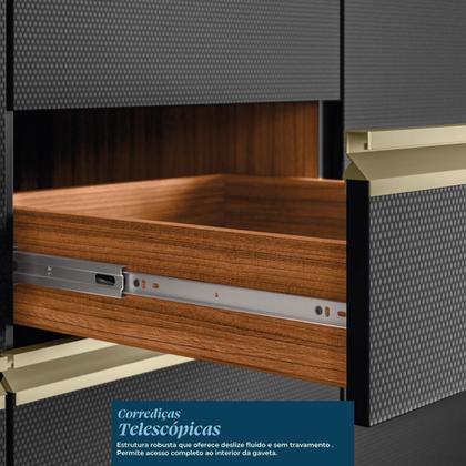 Imagem de Balcão de Cozinha Proença 60cm 1 Porta e 1 Gaveta com Tampo MDF - Demartêz