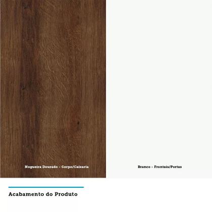 Imagem de Balcão de Cozinha sem Tampo 80cm 2 Portas Safira Luciane Móveis