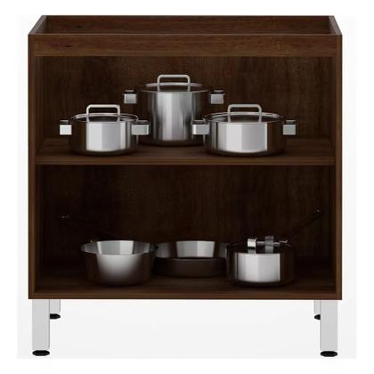 Imagem de Balcão de Cozinha sem Tampo 80cm 2 Portas Safira Luciane Móveis