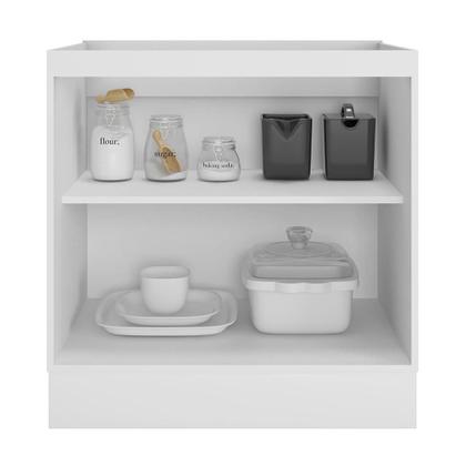 Imagem de Balcão de Cozinha Unna 2 Portas 80cm sem Tampo - Poliman Móveis