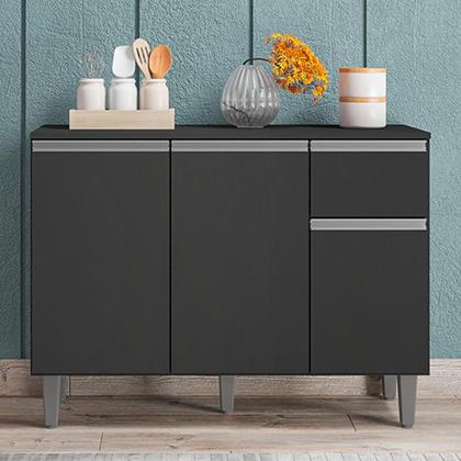 Imagem de Balcão de Cozinha Vanessa 105cm com Tampo MDP - AJL Móveis