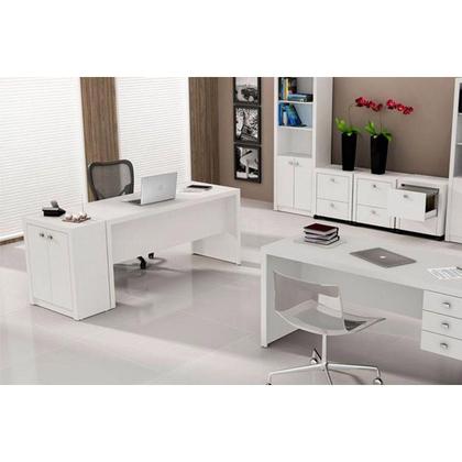 Imagem de Balcão de Escritório ME4103 c/ 2 Portas Carvalho - Tecno Mobili