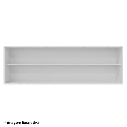 Imagem de Balcão de Pia 150cm e Armário Aéreo Andreia Amêndoa Branco - AJL