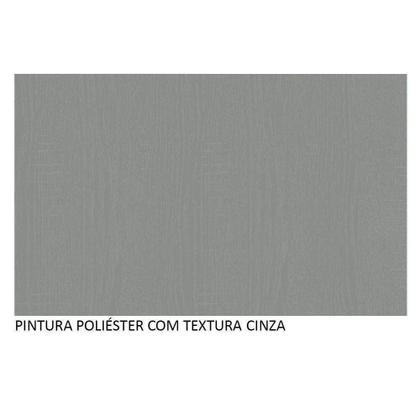 Imagem de Balcão De Pia 3 Portas 1 Gaveta Com Pés Cinza Nice Cinza