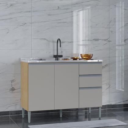 Imagem de Balcão de Pia Aline Damasco Off White - Poquema