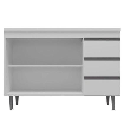 Imagem de Balcão De Pia Andréia 100 Cm Branco  Ajl