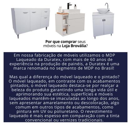 Imagem de Balcão de Pia Cozinha 120cm Armário Gabinete Morgana