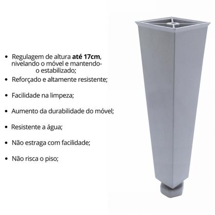 Imagem de Balcão de Pia Cozinha 120cm Armário Gabinete Morgana