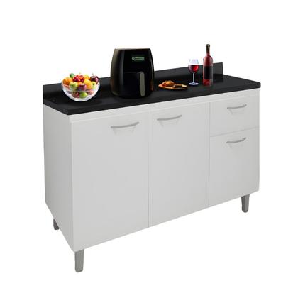 Imagem de Balcão de Pia Cozinha 120cm Armário Gabinete Morgana